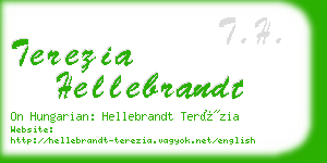 terezia hellebrandt business card